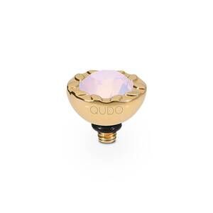 NEW QUDO women's melara ring topper in rose opal